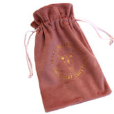 Sac cadeau velours marron